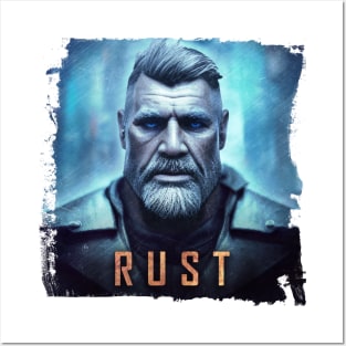 Rust Square Rough Edge Posters and Art